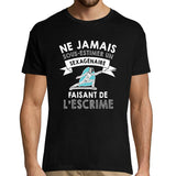 T-shirt homme Escrime Sexagénaire - Planetee