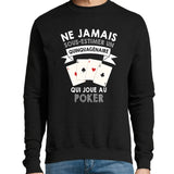 Sweat Poker Quinquagénaire - Planetee