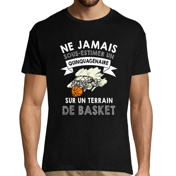T-shirt homme Basket Quinquagénaire - Planetee
