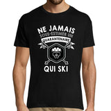 T-shirt homme Ski Quarantenaire - Planetee