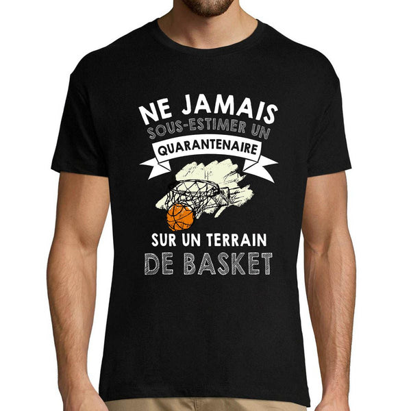 T-shirt homme Basket Quarantenaire - Planetee