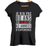 T-shirt Femme 80 ans - Planetee