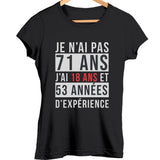 T-shirt Femme 71 ans - Planetee