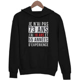 Sweat à capuche 73 ans expérience - Planetee