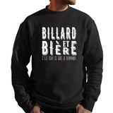 Sweat Billard et bière - Planetee