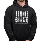 Sweat à capuche Tennis de table bière - Planetee