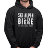 Sweat à capuche Ski alpin et bière - Planetee