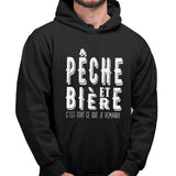 Sweat à capuche Pêche et bière - Planetee