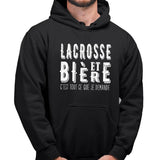 Sweat à capuche Lacrosse et bière - Planetee