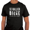 T-shirt homme Se rallier et bière - Planetee