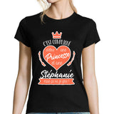 T-shirt femme Stéphanie La Princesse - Planetee