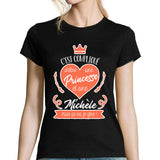 T-shirt femme Michèle La Princesse - Planetee