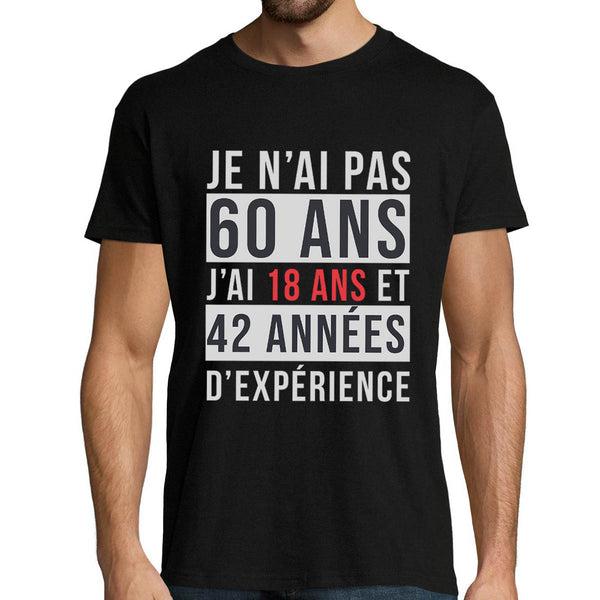 T-shirt Femme Pas 60 ans anniversaire