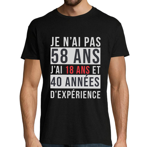 T-shirt Homme 58 ans - Planetee