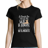 T-shirt femme Sacré de Birmanie | Je Travaille Dur - Planetee