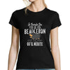 T-shirt femme Beauceron | Je Travaille Dur - Planetee