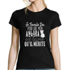 T-shirt femme Angora | Je Travaille Dur - Planetee
