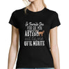 T-shirt femme Abyssin | Je Travaille Dur - Planetee