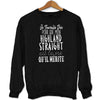 Sweat Highland Straight | Je Travaille Dur - Planetee