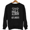 Sweat Dogue Allemand | Je Travaille Dur - Planetee