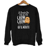 Sweat Chow Chow | Je Travaille Dur - Planetee