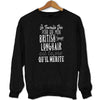 Sweat British Longhair | Je Travaille Dur - Planetee