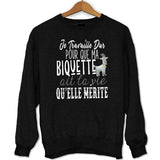 Sweat Biquette | Je Travaille Dur - Planetee