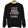 Sweat Berger Allemand | Je Travaille Dur - Planetee