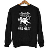 Sweat Amstaff | Je Travaille Dur - Planetee