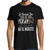 T-shirt homme Persan | Je Travaille Dur - Planetee