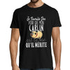 T-shirt homme Carlin | Je Travaille Dur - Planetee