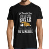 T-shirt homme Boxer | Je Travaille Dur - Planetee