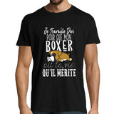 T-shirt homme Boxer | Je Travaille Dur - Planetee