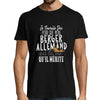 T-shirt homme Berger Allemand | Je Travaille Dur - Planetee