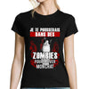 T-shirt Femme Chat Zombies - Planetee