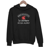 Sweat à capuche Citation OSS117 Secrétaire de Qui Alors? - Planetee