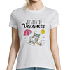 T-shirt Femme Chat Vacances - Planetee