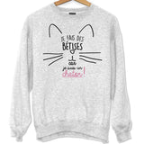 Sweat Bétises Chaton - Planetee