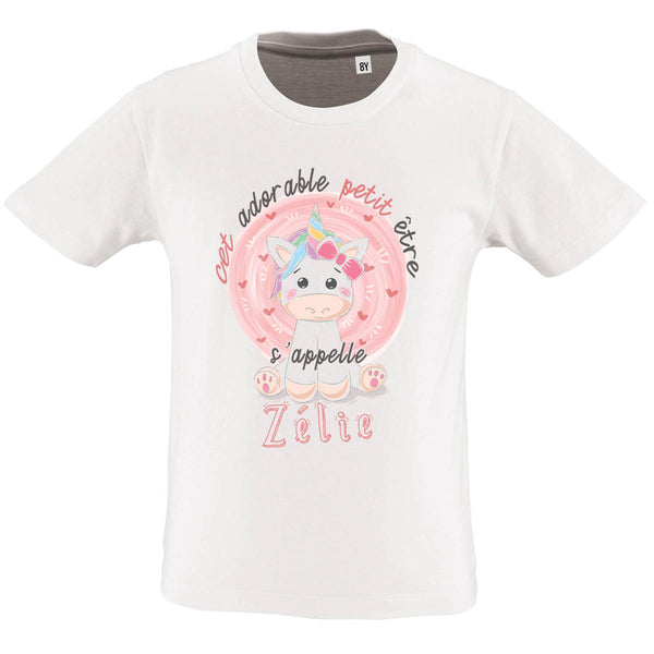 T-shirt enfant Zélie - cet Adorable Petit être s'appelle - Planetee