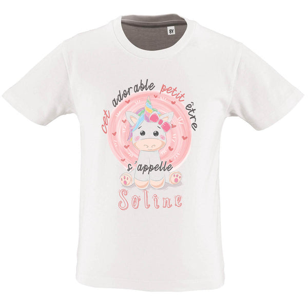 T-shirt enfant Soline - cet Adorable Petit être s'appelle - Planetee