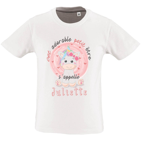 T-shirt enfant Juliette - Collection Cet Adorable Petit être s'appelle - Planetee