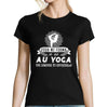 T-shirt Femme Yoga une légende tu deviendras - Planetee