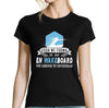 T-shirt Femme Wakeboard une légende tu deviendras - Planetee