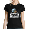 T-shirt Femme Surf une légende tu deviendras - Planetee