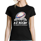 T-shirt Femme Rugby une légende tu deviendras - Planetee