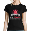 T-shirt Femme Pétanque une légende tu deviendras - Planetee