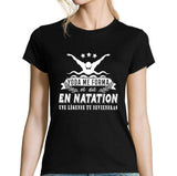 T-shirt Femme Natation une légende tu deviendras - Planetee