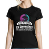 T-shirt Femme Motocross une légende tu deviendras - Planetee