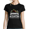 T-shirt Femme Karting une légende tu deviendras - Planetee