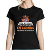 T-shirt Femme Gaming une légende tu deviendras - Planetee